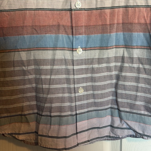 Original Penguin men’s striped short sleeve button down shirt size large - Picture 5 of 8